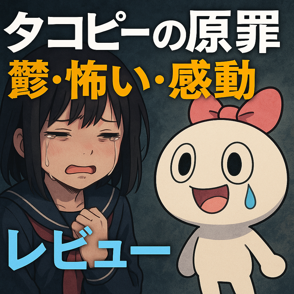 『タコピーの原罪』が「鬱・怖い・感動」を兼ね備えた異色の作品である理由 可愛いキャラデザインと裏腹に描かれる重くリアルな社会問題 読者が感情移入し、心を揺さぶられるストーリー展開の特徴 胸糞展開の中にある“救い”が読後感を変える構成の巧みさ SNSや読書レビューで語られるリアルな読者の体験と評価 最終話の賛否や余韻の強さが作品の深みを示すポイント 作品を通じて現代社会の問題に目を向けるきっかけになる点 「タコピーの原罪 レビュー｜鬱・怖い・感動」というキーワードから、本作が読む人の心を激しく揺さぶる内容であることが伝わってきます。 本記事では、『タコピーの原罪』の鬱的で怖い展開にどう向き合い、最後にどんな感動が待っているのか、SNSや読書サイトで語られるリアルな感想を集めました。 読者の体験談を通じて、この作品のダークな魅力と救いのある結末を感じ取ってもらえる内容です。 作品レビューの総論：タコピーの原罪は「鬱で怖い中にある救い」 『タコピーの原罪』は、その可愛らしいキャラクターデザインとは裏腹に、重く深い社会的テーマを内包した作品です。 読者の多くは、最初の数話で一気に作品世界に引き込まれ、そのダークな展開に衝撃を受けています。 しかし、物語が進むにつれて、そこには“人間らしさ”や“希望”を感じさせる瞬間も現れ、最終的には読後感に涙をこぼす人も少なくありません。 胸糞展開の連続で強烈に心を揺さぶる 序盤から中盤にかけて、家庭内暴力・いじめ・ネグレクトなど、現代社会の闇を反映した描写が続きます。 「これはジャンプで連載して良いのか？」とSNSで話題になるほど、その内容は過激で陰鬱。 しかしそれこそが、読者の心を捕らえる最大の要因であり、表面的なショックを超えた感情の波を引き起こします。 最後には“救い”が待っていて涙が止まらない この作品の大きな魅力は、単なる“鬱展開”で終わらない点にあります。 最終盤では、登場人物の選択や葛藤を乗り越えた成長が描かれ、読者に深い感動と安堵を与えます。 「誰かが誰かを救おうとする姿」に胸を打たれたという声も多く、その 「心の傷を描きながらも、希望を示す構成が見事」 と絶賛されています。 つまり、『タコピーの原罪』は単なるショッキングな話ではなく、“痛みの中にある人間性の再生”を描いた作品だと感じました。 そのため、「怖かったけど読んでよかった」と感じる読者が後を絶たないのです。 まさに鬱・怖い・感動がすべて詰まった作品だと言えるでしょう。 SNS・読者レビューで語られる「鬱・怖い」体験 『タコピーの原罪』が読者に与える印象は、「可愛い見た目に反してとにかく鬱」という声に象徴されます。 その内容は、読者の心をズタズタにするほど重く、そしてリアルです。 ここでは、SNSやレビューサイトで実際に語られている「鬱・怖い」と感じた体験の声を紹介していきます。 胸糞悪い展開に恐怖しつつも一気読みした人たち Twitterやnoteでは、「読むのが辛いのにページをめくる手が止まらない」という感想が多数見られます。 特に、第1章での衝撃的な事件は、多くの読者にトラウマ級のインパクトを与えました。 「胸が締めつけられて苦しくなった。でも、続きを読まずにはいられなかった」 という声が、その破壊力を物語っています。 このように、「怖い」「気分が悪くなる」と感じながらも読み進めてしまう中毒性は、物語構成の巧妙さを証明しています。 “怖いけど読まずにいられない”という矛盾した感情に支配される体験が、多くの読者を共鳴させているのです。 「大人への怒り」と子どもたちの理不尽な苦しみ 物語の中では、無関心な親、学校でのいじめ、逃げ場のない日常といった社会問題がリアルに描かれています。 それに対して、多くの読者が強い怒りを感じており、「大人があまりに酷すぎる」「これは大人が読むべき作品」という反応も目立ちます。 特に子どもたちが追い詰められていく描写は、フィクションとは思えない生々しさがあります。 「もし自分が子どもだったら、逃げ道はどこにあるんだろう」と自問する読者も多く、 作品を通じて現実の社会に目を向けさせる力も持っているのが『タコピーの原罪』の大きな特徴です。 これは単なるエンタメ漫画ではなく、“社会の鏡”として機能している作品だと強く感じました。 最終話と結末への感動と評価の分かれ道 『タコピーの原罪』は、終盤にかけて物語が急展開を迎え、読者に深い感動とともに、評価の分かれるラストを提供しました。 ここでは、最終話を読み終えた読者がどのように受け止めたのか、そしてどんな気づきや衝撃を得たのかを見ていきます。 感動の声と、思いもよらない結末に戸惑う声、その両方がSNS上にあふれています。 「タコピー以前／以降」という心の境目を感じた読者多数 読了後、多くの読者が「この作品を読んだことが人生観を変えた」と語っています。 Twitterでは、「タコピーを読む前と後で、同じ世界が違って見える」といった投稿が多く、 読者の心に境界線を引くような体験が語られているのです。 特に、ハッピーエンドとは言い難い結末ながらも、「これが“本当の救い”なのかもしれない」と納得する読者の声も目立ちました。 それは単なる解決ではなく、登場人物それぞれの“答え”を丁寧に描いた結果と言えるでしょう。 描写の細部に込められた“涙を誘う仕掛け” 最終話では、過去の伏線が回収される演出や視覚的な演出に、読者の涙腺が崩壊したという声が多数あります。 「最後のコマで自然と涙が出た」「何度も読み返してしまった」といった反応がその証拠です。 とくに、登場人物の“視線”や“仕草”の描写が巧妙で、言葉で語られない感情を雄弁に表現している点が評価されています。 「読者に感情を強要せず、自然と泣かせてくる。これが本当に上手い構成だった」 という声もあり、 最終話の“静かな余韻”が、感動をより深く印象づける効果を生んでいることが分かります。 評価が分かれるのは事実ですが、それもまた、作品が読者に真剣に向き合わせた証拠だと感じました。 結末の正解は一つではなく、読者一人ひとりが自分なりの答えを持ち帰る構造こそが、『タコピーの原罪』の真の魅力です。 SNSで語られるリアルな感想の傾向 『タコピーの原罪』は、多くのSNSユーザーにとってただの漫画以上の存在になっています。 読者の感想は、単なる評価にとどまらず、個人的な感情や体験と強く結びついているのが特徴です。 ここでは、Twitterやnoteなどで頻繁に語られるリアルな感想のパターンを探ります。 感想ツイートやnoteで多く見られる「予想を裏切る展開」 SNS上では、「予想していたストーリーの何歩も先を行かれた」と驚きをもって語る声が非常に多く見られます。 「これがジャンプ作品なのか？」と疑うほどに、読者の予想を裏切る展開が連続します。 そのため、一気に最後まで読んでしまったという感想がとても多いのです。 読者レビューの中には、 「1話の可愛い導入から、数話後にこんな地獄が待っているとは思わなかった」 といった意見もあり、 “ギャップ”と“裏切り”が読者の記憶に強く残るポイントになっているのが分かります。 登場人物・展開への共感と傷みを共有する読者の声 物語の中心となるしずかちゃんやタコピーに対し、読者は強く感情移入しています。 「しずかちゃんが健気すぎて泣ける」「タコピーがあまりに純粋で切ない」という声が数多く上がっています。 とくにnoteなど長文感想では、「あのときの自分を思い出した」「自分も子どもの頃、同じように苦しかった」と語る読者も多く、 作品と自身の経験を重ね合わせる傾向が見られます。 それにより、SNSは単なる感想投稿の場ではなく、“心の叫び”や“癒し”の共有スペースになっているとも言えるでしょう。 このように、タコピーの原罪は読者との強い“情緒的なつながり”を生み出す、非常に稀有な作品なのです。 まとめ：タコピーの原罪レビューまとめ 『タコピーの原罪』は、読者の想像をはるかに超える重厚なテーマと構成で、強烈な読後感を残す作品です。 その鬱展開の数々は読む者の心を締めつけながらも、最終的に「読んでよかった」と思わせる力があります。 感想の多くに共通していたのは、「怖かったけど感動した」「涙が止まらなかった」という声でした。 SNSやレビューサイトでは、 展開の意外性に衝撃を受けた人 登場人物に深く共感した人 社会的な問題意識に気づかされた人 など、さまざまな視点で語られており、そのどれもが「リアルな体験」として読者の心に残っています。 最終話に向かって緻密に仕掛けられた伏線、細やかな感情描写、そして決して一方通行ではない“救い”の形。 それらすべてが、『タコピーの原罪』という作品の深みと価値を際立たせています。 「ただ怖いだけじゃない」「鬱だけど救われる」──そう感じた読者の声こそが、この作品のリアルな評価であり、 読後の余韻が長く心に残る理由なのだと思います。 この記事のまとめ 『タコピーの原罪』は鬱・怖い・感動が交錯する作品 可愛い見た目と裏腹に重く深い社会問題を描写 家庭内暴力やいじめなど胸が締めつけられる展開 鬱展開の先にある“救い”と“希望”が感動を呼ぶ SNSでは「読むのが辛いのに止まらない」と話題 読者の人生観に影響を与えるほどの衝撃的内容 登場人物の仕草や視線が感情を雄弁に語る演出 感想には「怖かったけど読んでよかった」が多数 漫画を超えて社会問題への意識を喚起する力 読後も深い余韻が残る、唯一無二の読書体験