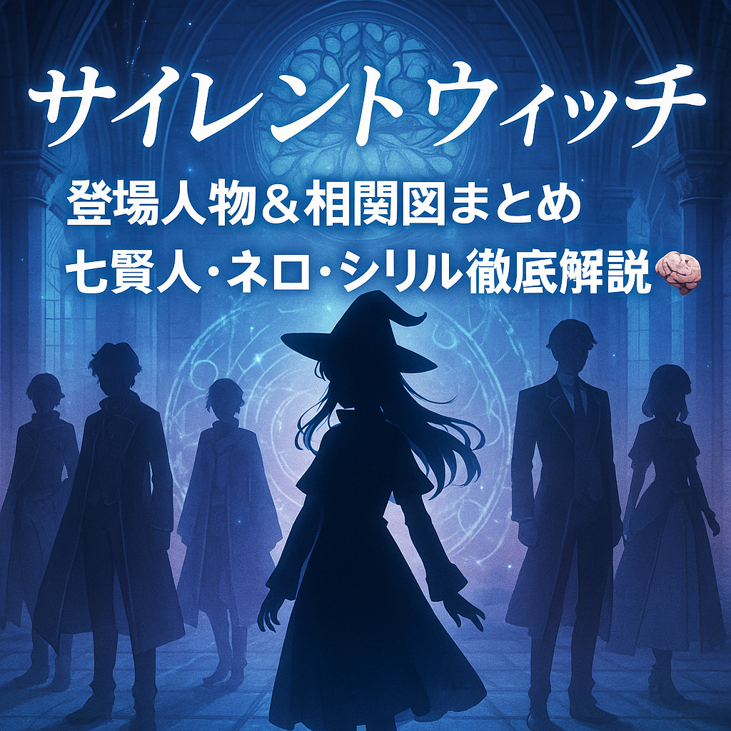 『サイレントウィッチ』登場人物＆相関図まとめ｜七賢人・ネロ・シリル徹底解説🧠