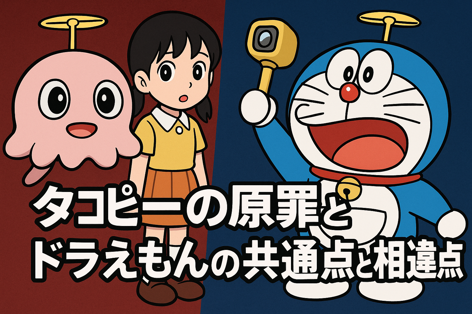 『タコピーの原罪』はドラえもんじゃない！「似てる」と言われる理由を徹底比較