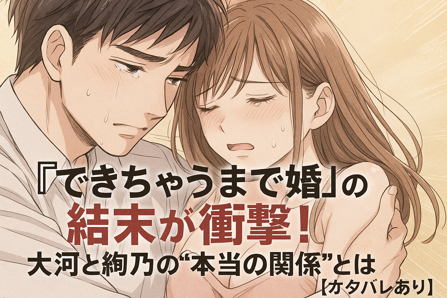 『できちゃうまで婚』の結末が衝撃！大河と絢乃の“本当の関係”とは【ネタバレあり】