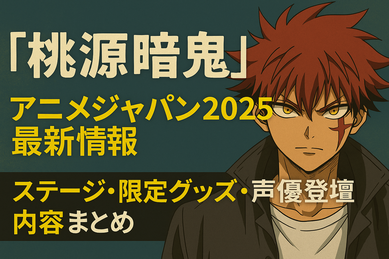 『桃源暗鬼』アニメジャパン2025最新情報｜ステージ・限定グッズ・声優登壇内容まとめ