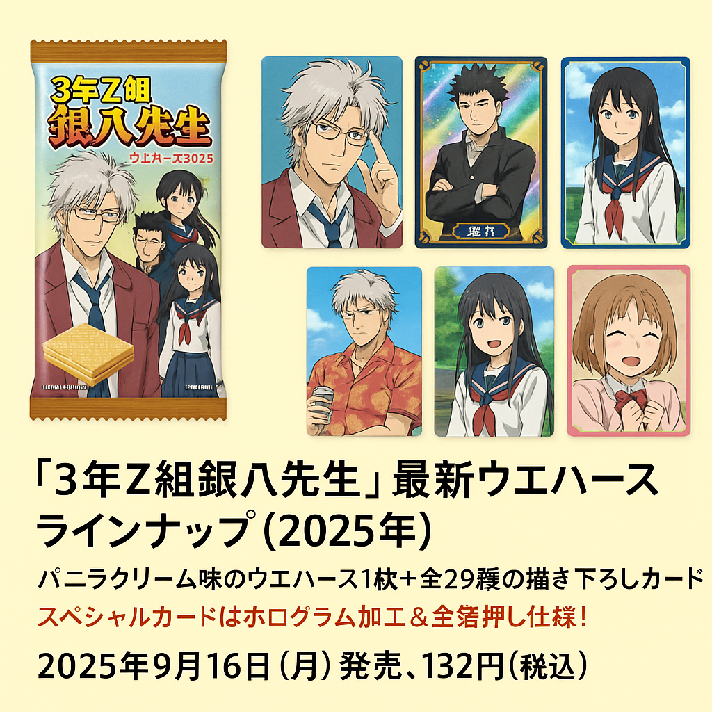 『3年Z組銀八先生』ウエハース・グッズ・カレンダー2025ラインナップ紹介