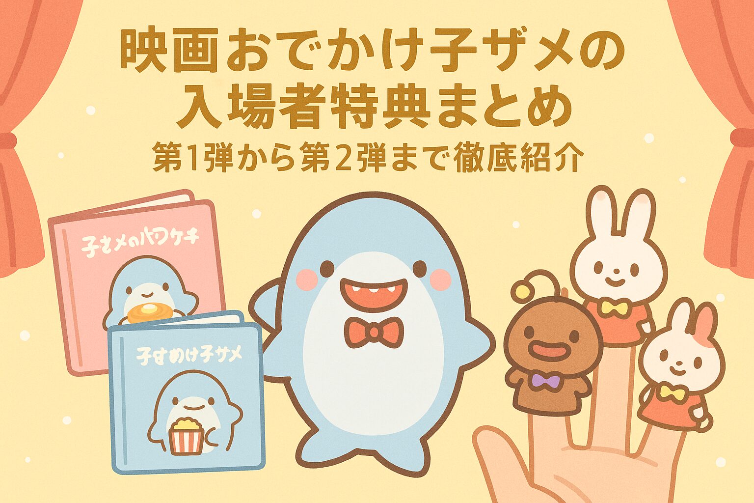 映画おでかけ子ザメの入場者特典まとめ｜第1弾から第2弾まで徹底紹介