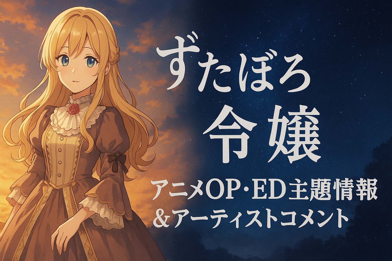 『ずたぼろ令嬢』アニメOP・ED主題歌情報＆アーティストコメント