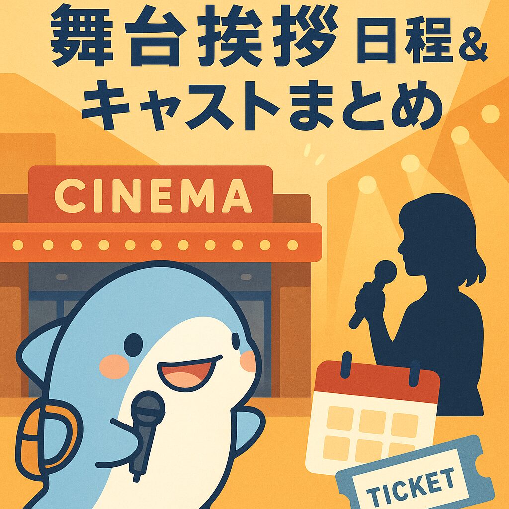 おでかけ子ザメ映画の舞台挨拶はいつ？出演キャストや会場情報をチェック