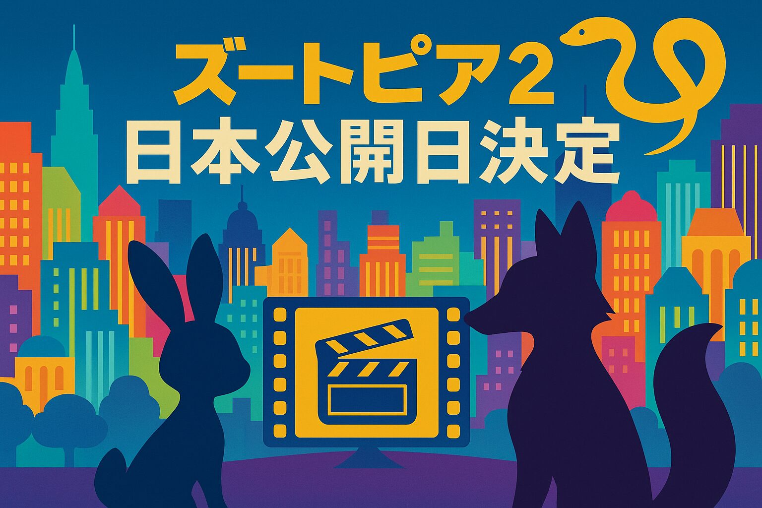 『ズートピア2』日本公開日は2025年12月5日！ジュディ＆ニック再登場と新キャラ“ヘビのゲイリー”に注目