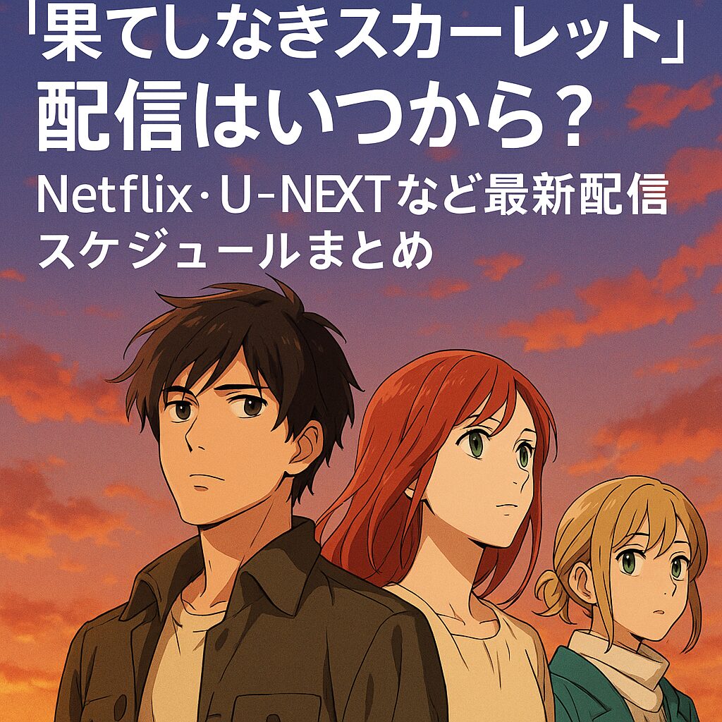 ⏱️ 『果てしなきスカーレット』配信はいつから？Netflix・U-NEXTなど最新配信スケジュールまとめ